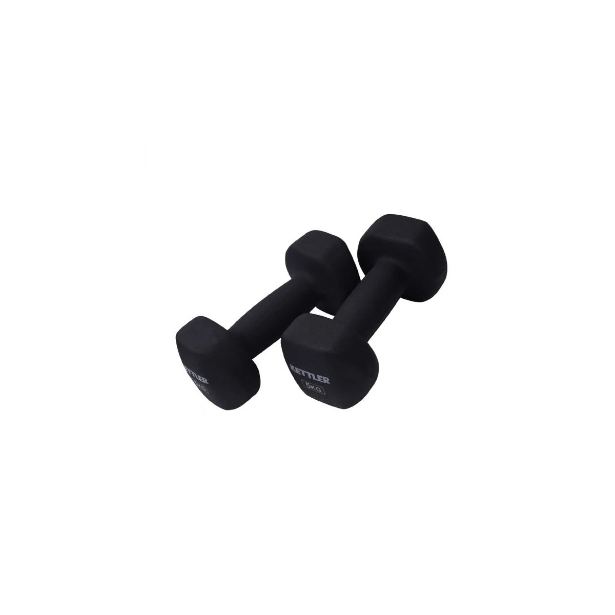 High-quality Black Rubber-coated Dumbbells