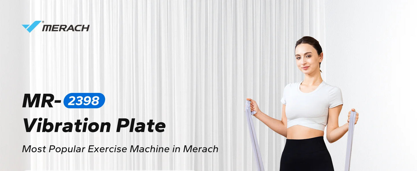 MERACH Vibration Plate CV30 Exercise Machine Whole Body Workout Power Vibrate Fitness Platform Vibration Weight Loss&Shaping