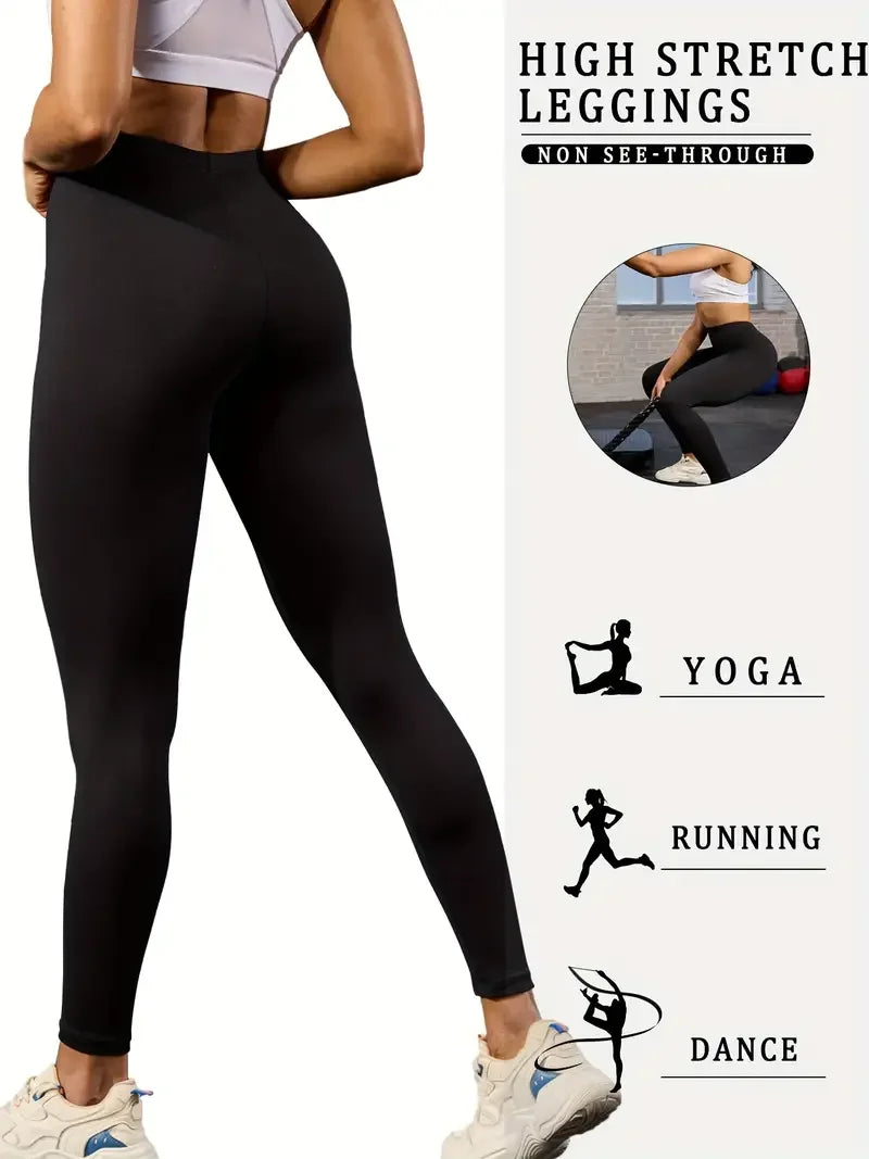 4PCS Women High Waist Yoga Legging,Tummy Control Workout Running Yoga Leggings,Bicycle Pants,Fitness Tight Pants With Pockets