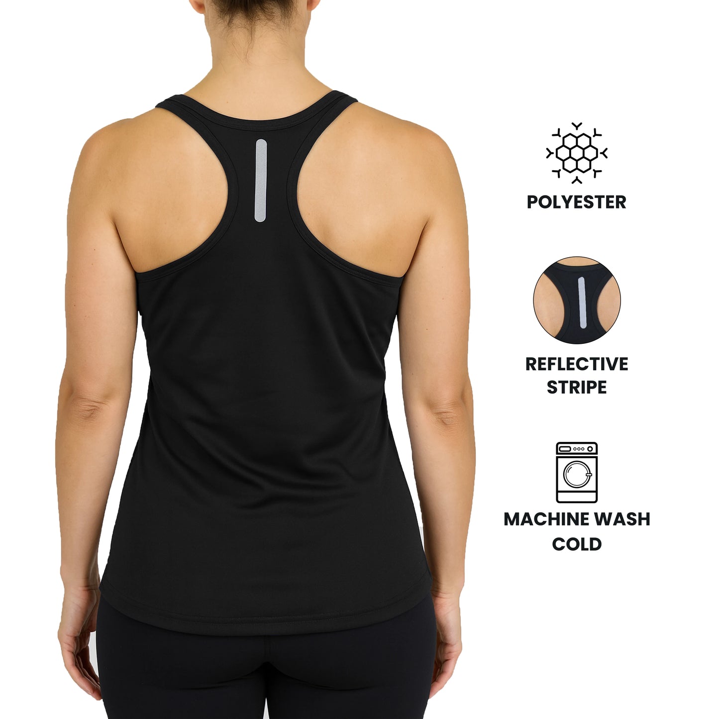 Womens Moisture Wicking Racerback Tanks