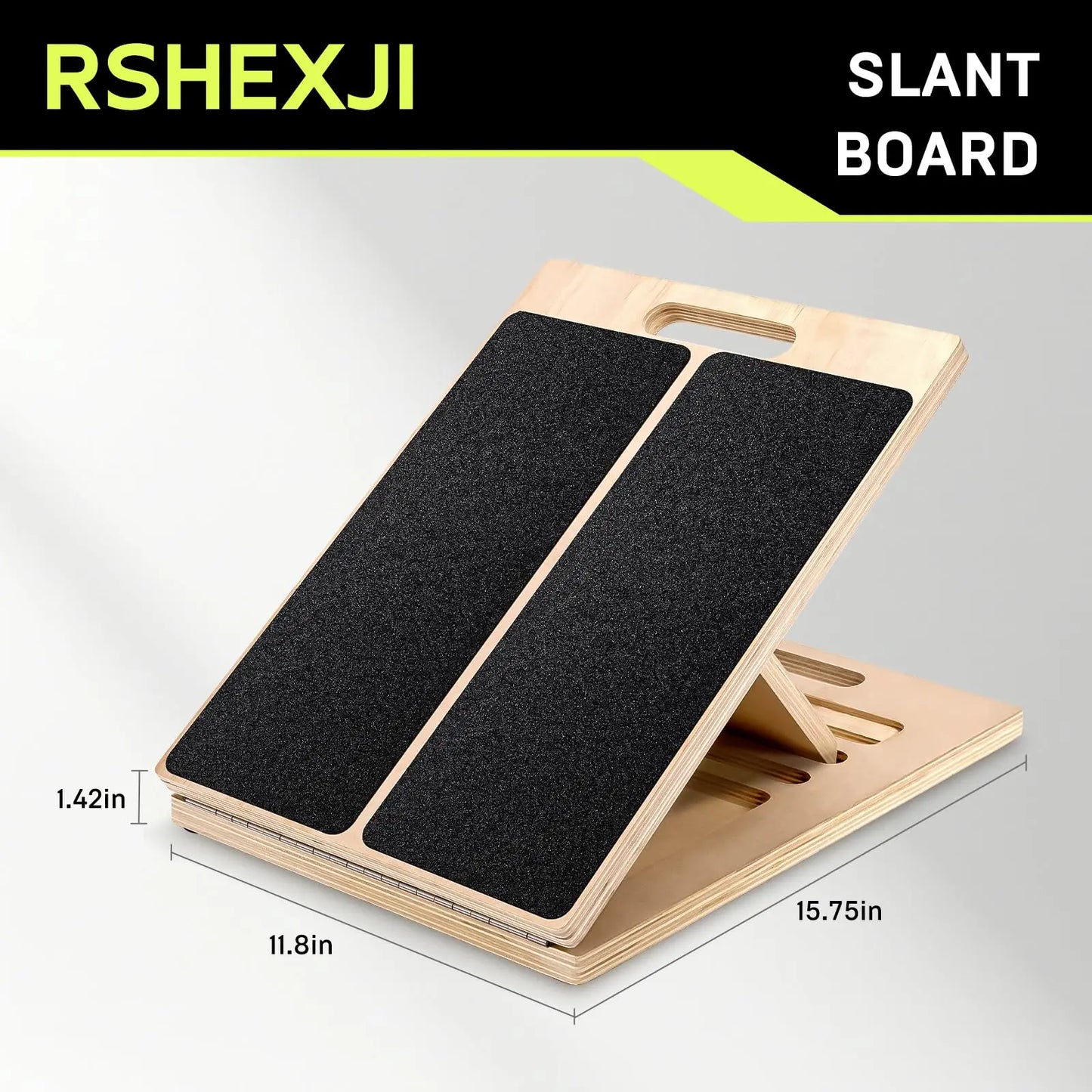 Slant Board Calf Stretcher for Squat Incline Stretch Board for Calf Stretching Wood Wedge for Physical Therapy