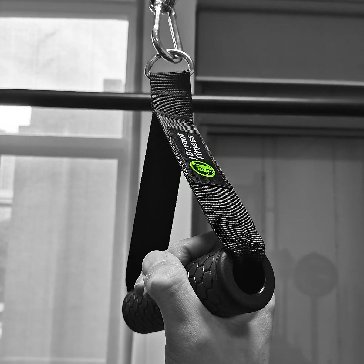 1 Pair Gym Resistance Bands Handles Anti-slip Grip Strong Nylon Webbing Fitness Heavy Duty Cable Machine Workout Equipment