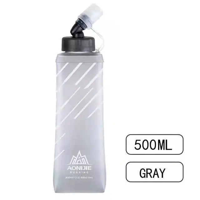 AONIJIE SD21 Soft Flask Collapsible 250ml 420ml Water Bottle Hydration Water Bladder For Running Marathon Cycling Trail Hiking