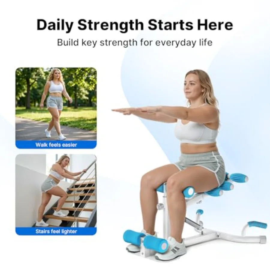 Deep Squat Machine for Women Adjustable Glutes Trainer Machine Core Leg Exercise Push Up Board Workout Equipment at Home