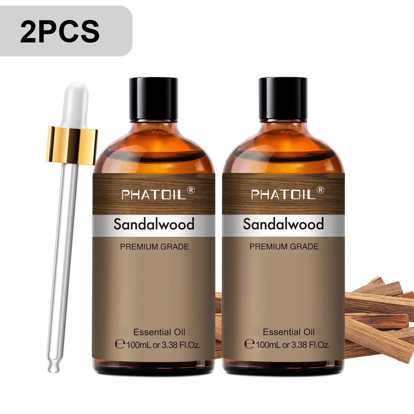 PHATOIL 2pcs/1pcs Lavender Aromatherapy Essential Oil For Diffuser,Candle Making-100ml Eucalyptus Jasmine Vanilla Cinnamon Oils
