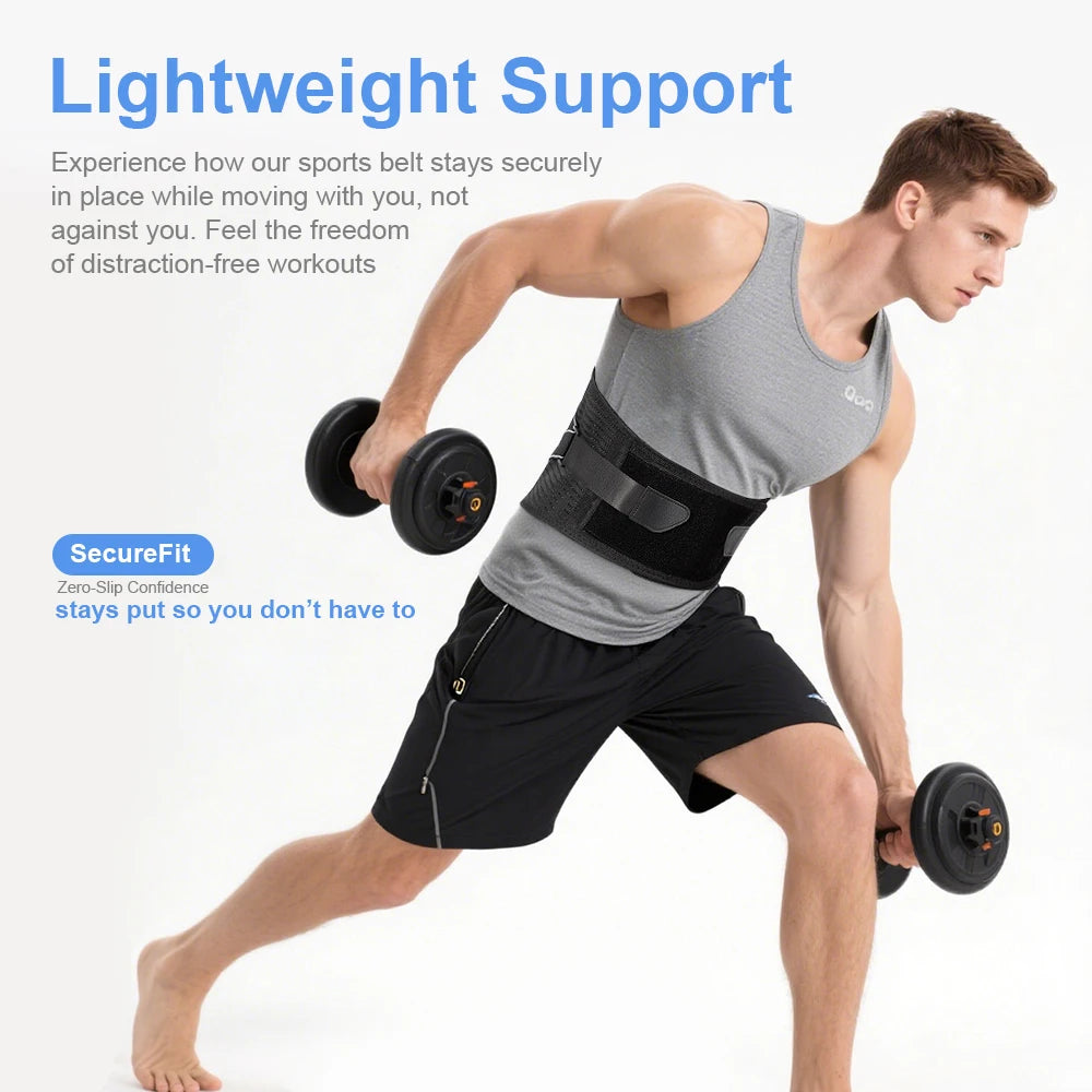 4-Stay Back Brace for Immediate Pain Relief - Adjustable Lumbar Support Belt for Herniated Disc -Breathable Design for Men Women