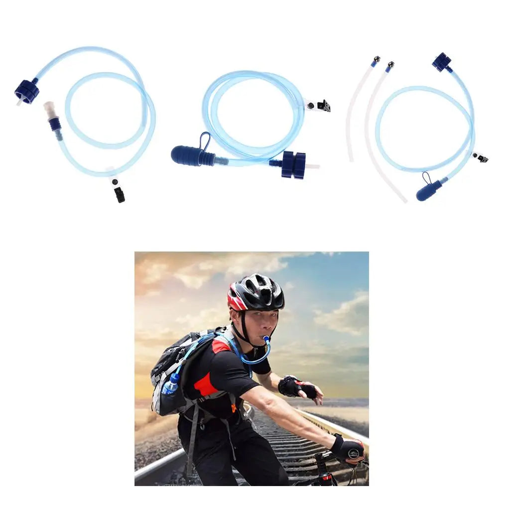 Leakproof Water Bottle Hose Hydration Reservoir Pack Universal Backpack System Kit