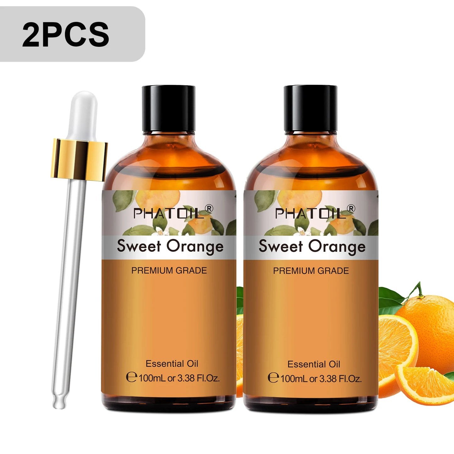 PHATOIL 2pcs/1pcs Lavender Aromatherapy Essential Oil For Diffuser,Candle Making-100ml Eucalyptus Jasmine Vanilla Cinnamon Oils