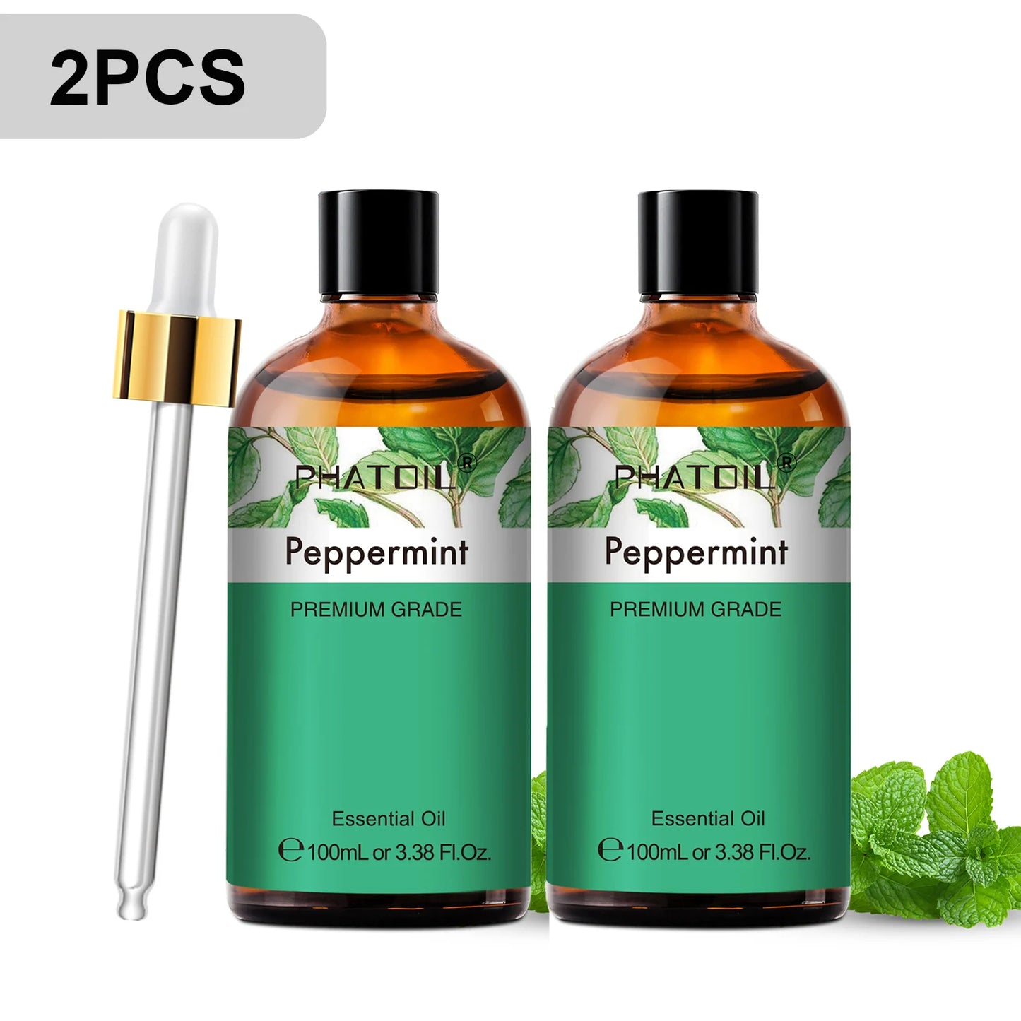 PHATOIL 2pcs/1pcs Lavender Aromatherapy Essential Oil For Diffuser,Candle Making-100ml Eucalyptus Jasmine Vanilla Cinnamon Oils