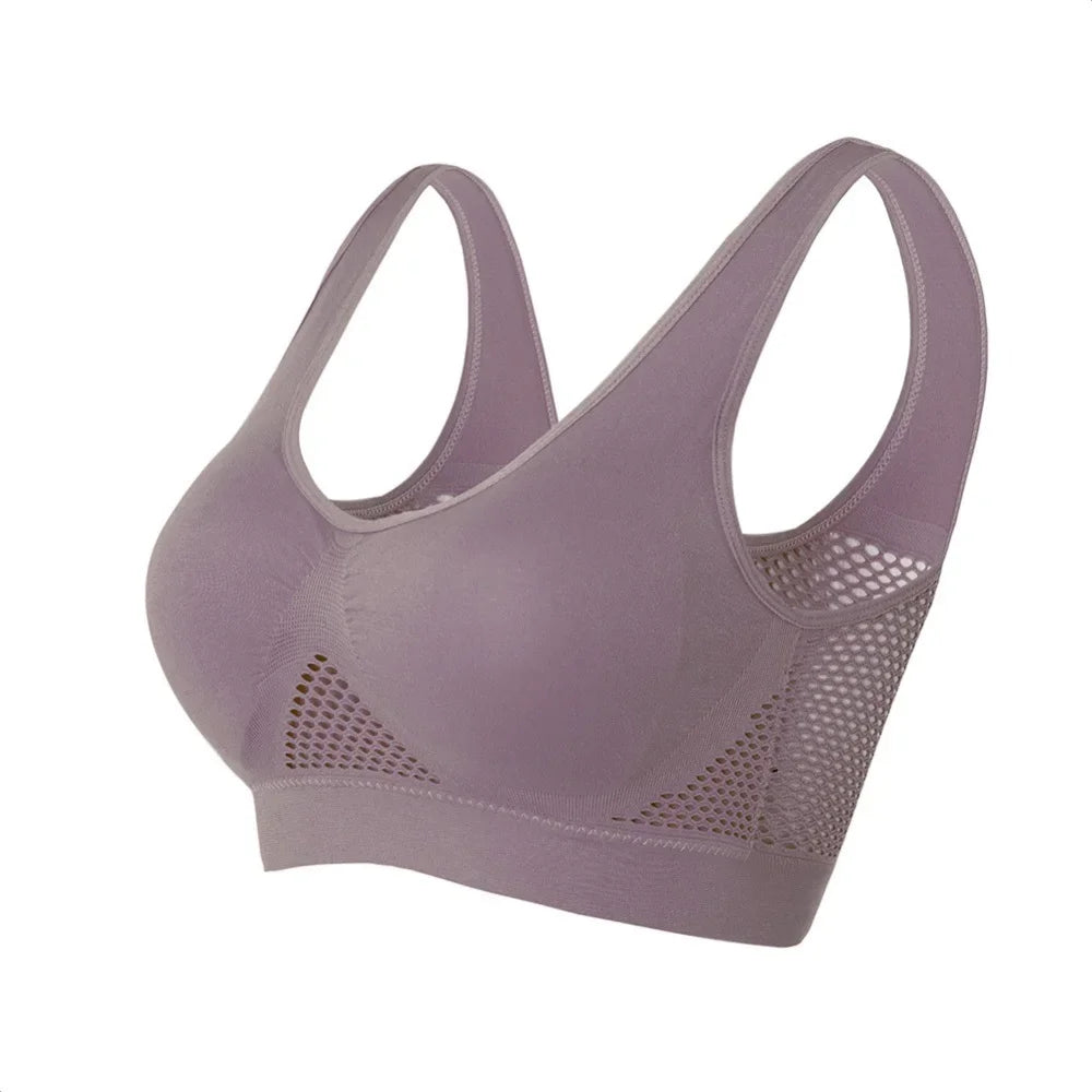 Sport Bra Top Breathable Brassieres Removable pad Sports bras Woman Running Gym Clothing Wireless Underwear For Women Yoga Bra