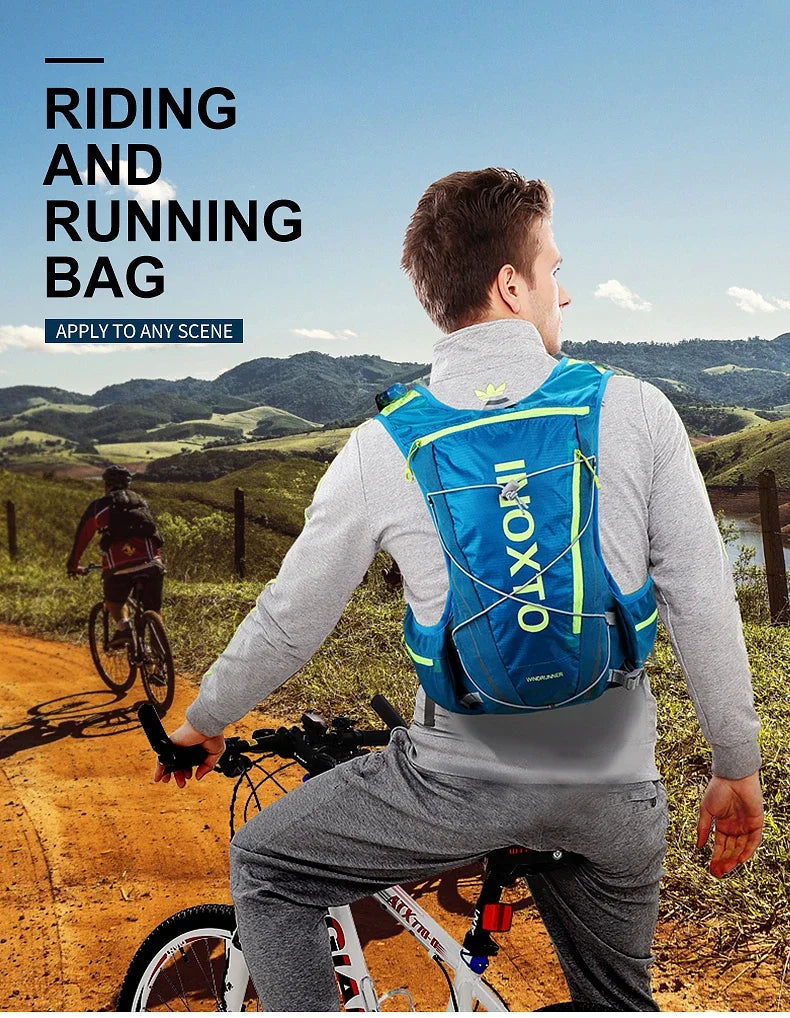 Running Hydrating Vest Backpack 8L Cycling Hydration Vest Running Backpack Hiking Marathon Hydrating Bicycle Sports Vest
