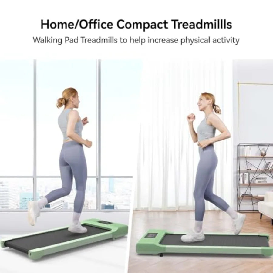 Walking Pad, Under Desk Treadmill for Home, Portable Mini Treadmill, No-Assembly Treadmills, App/Remote Control, Led Display, Wa