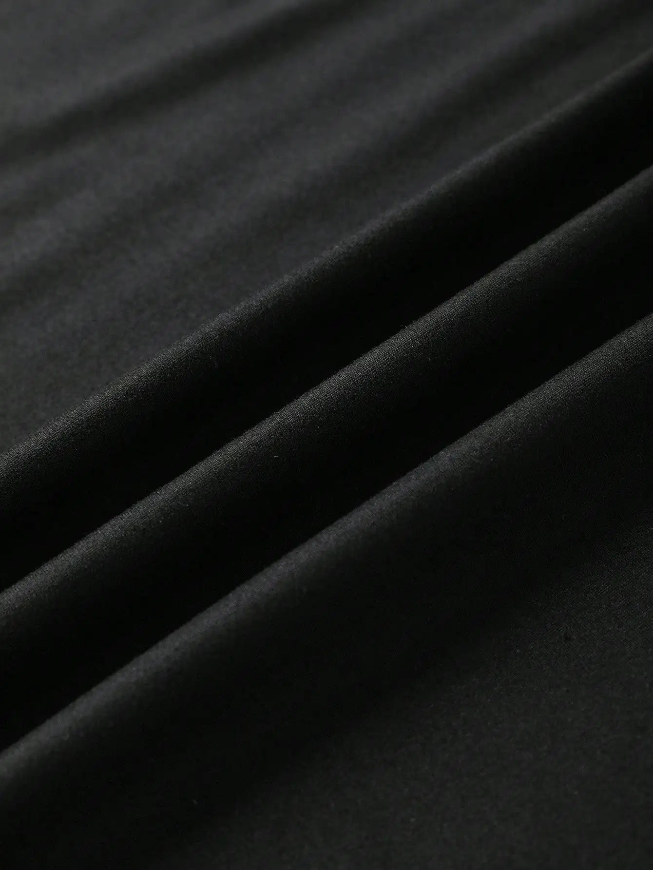 Plus Size Summer Casual Solid Black Tank Top