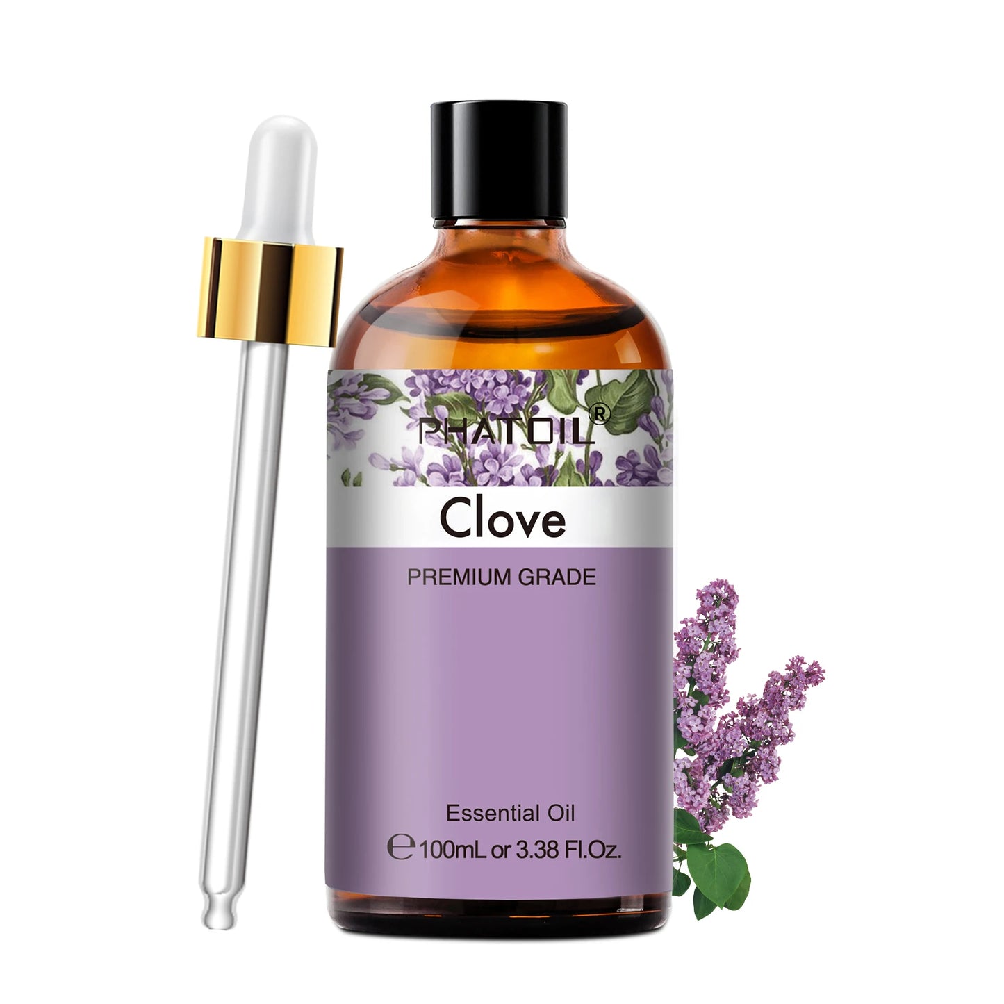 PHATOIL 2pcs/1pcs Lavender Aromatherapy Essential Oil For Diffuser,Candle Making-100ml Eucalyptus Jasmine Vanilla Cinnamon Oils