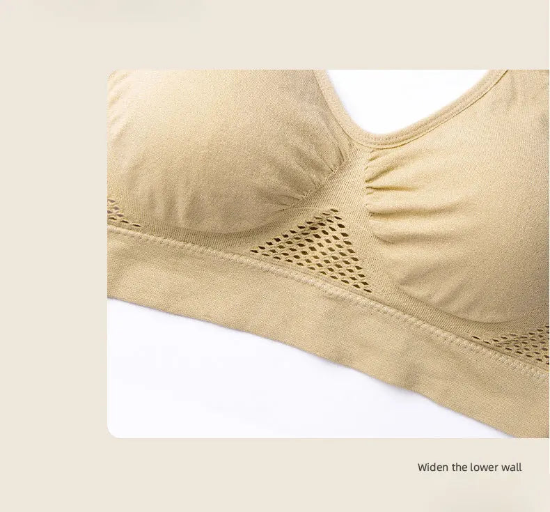 Sport Bra Top Breathable Brassieres Removable pad Sports bras Woman Running Gym Clothing Wireless Underwear For Women Yoga Bra