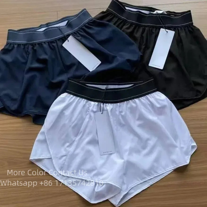 2026 Lo Yoga - Casual Loose-Fit Sportswear For Women Anti-Exposure Soft High-Waisted Shorts Breathable Quick-Dry