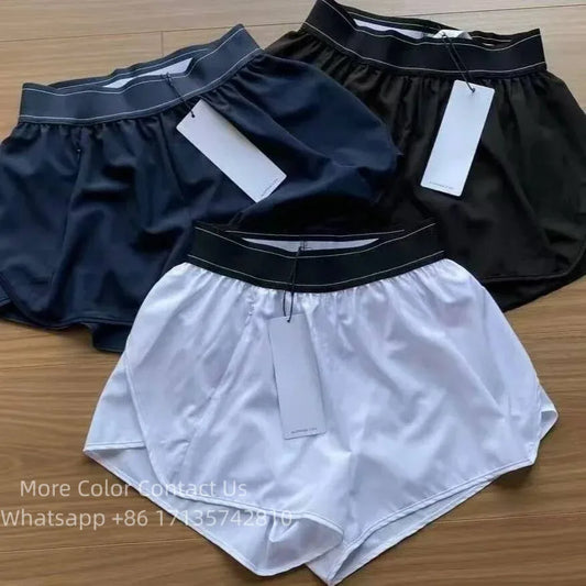 2026 Lo Yoga - Casual Loose-Fit Sportswear For Women Anti-Exposure Soft High-Waisted Shorts Breathable Quick-Dry