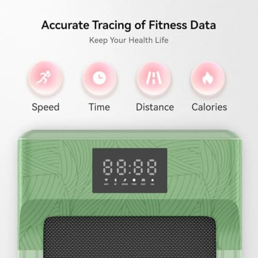 Walking Pad, Under Desk Treadmill for Home, Portable Mini Treadmill, No-Assembly Treadmills, App/Remote Control, Led Display, Wa