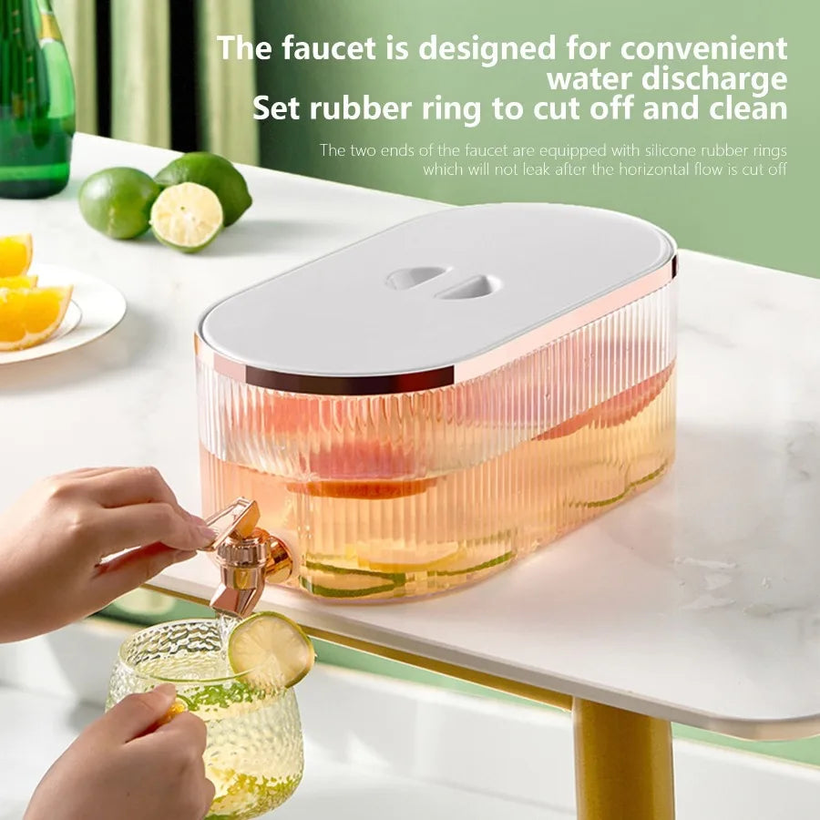 1.5 Gallon Drink Dispenser Drink Dispenser for Fridge Drink Dispenser with Spigot Beverage Dispensers Drink Dispenser Plastic