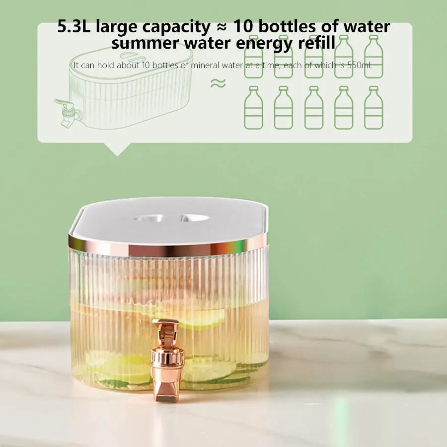 1.5 Gallon Drink Dispenser Drink Dispenser for Fridge Drink Dispenser with Spigot Beverage Dispensers Drink Dispenser Plastic