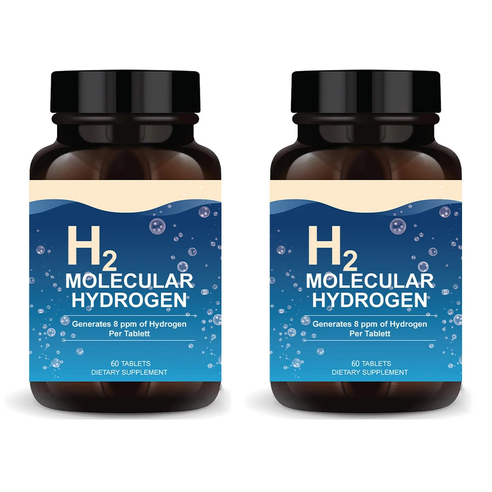 H2 Hydrogen Tablets with Magnesium - 8 PPM Hydrogen Tablets for Drinking Water - Supports Cellular Health, Recovery & Cognitive