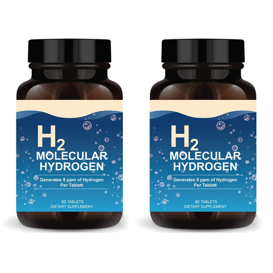 H2 Hydrogen Tablets with Magnesium - 8 PPM Hydrogen Tablets for Drinking Water - Supports Cellular Health, Recovery & Cognitive