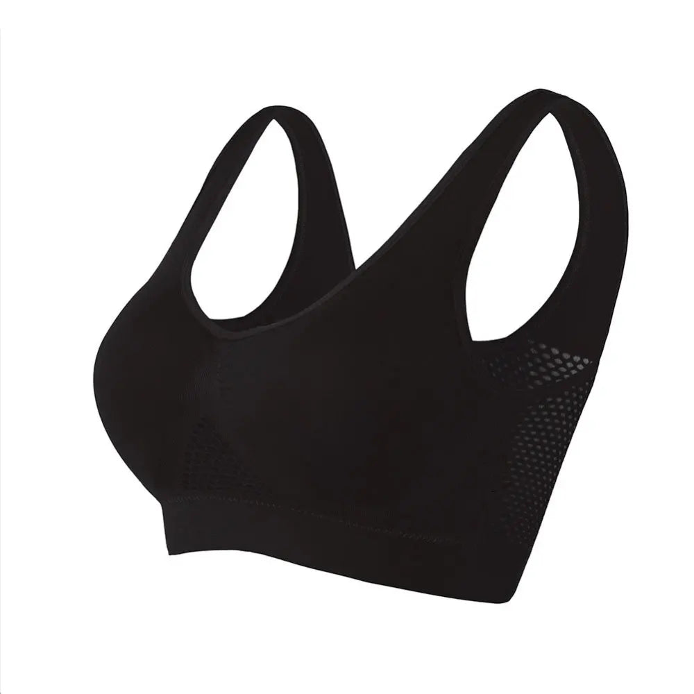 Sport Bra Top Breathable Brassieres Removable pad Sports bras Woman Running Gym Clothing Wireless Underwear For Women Yoga Bra