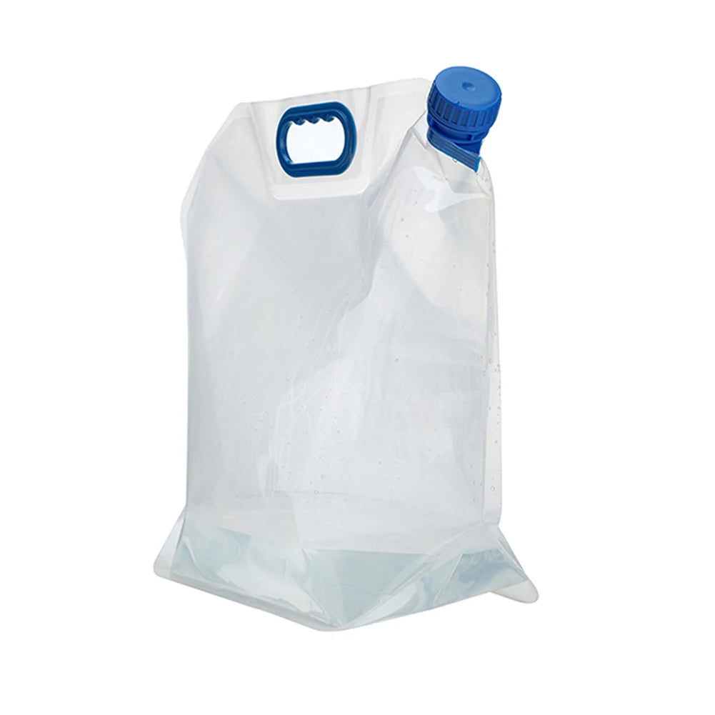 15 L Foldable Water Bottle Portable Reusable Canteen with Handle Drinking Water Bag Eco-Friendly for Biking Hiking Travel